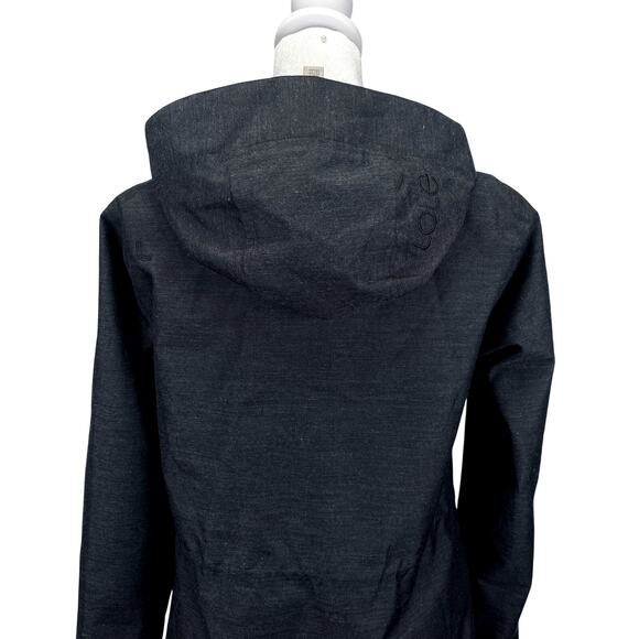 Lole Isabelle Jacket Black Womens XS Hooded Lightweight Packable Travel Raincoat - Picture 8 of 12